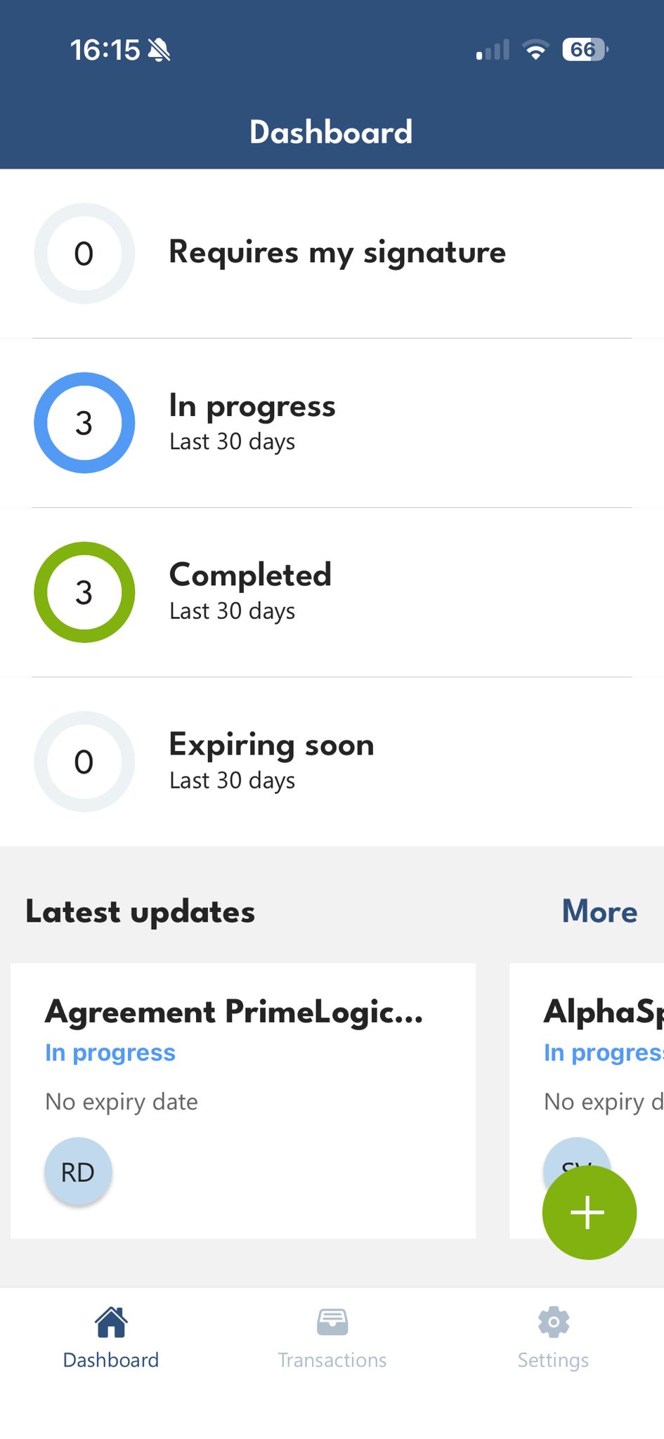 ValidSign Dashboard