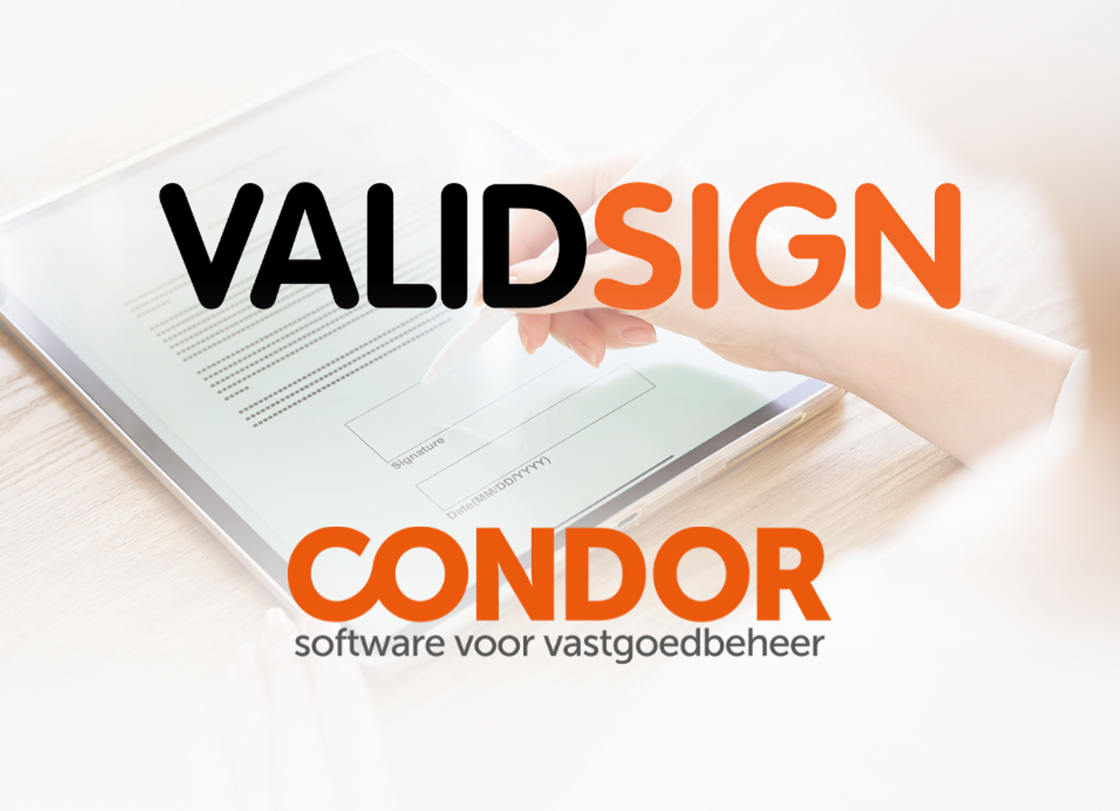 Digital signing with ValidSign from Condor